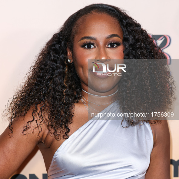 Sharde Simpson arrives at the 3rd Annual Femme It Forward 'Give Her FlowHERS' Awards Gala 2024 held at The Beverly Hilton Hotel on November...