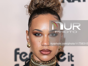 Amanda Reifer arrives at the 3rd Annual Femme It Forward 'Give Her FlowHERS' Awards Gala 2024 held at The Beverly Hilton Hotel on November 8...