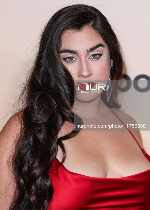 Lauren Jauregui arrives at the 3rd Annual Femme It Forward 'Give Her FlowHERS' Awards Gala 2024 held at The Beverly Hilton Hotel on November...