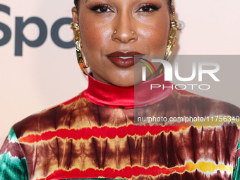 Melanie Fiona arrives at the 3rd Annual Femme It Forward 'Give Her FlowHERS' Awards Gala 2024 held at The Beverly Hilton Hotel on November 8...