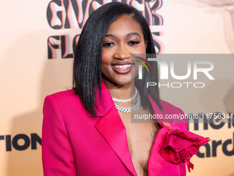 Nija Charles arrives at the 3rd Annual Femme It Forward 'Give Her FlowHERS' Awards Gala 2024 held at The Beverly Hilton Hotel on November 8,...