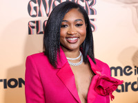 Nija Charles arrives at the 3rd Annual Femme It Forward 'Give Her FlowHERS' Awards Gala 2024 held at The Beverly Hilton Hotel on November 8,...