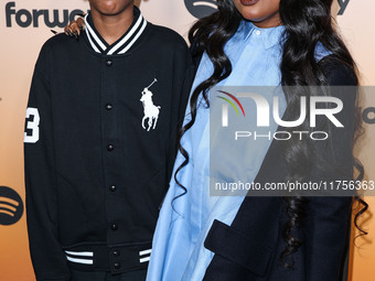 Major Jones Lowery and mother Heather Lowery arrive at the 3rd Annual Femme It Forward 'Give Her FlowHERS' Awards Gala 2024 held at The Beve...