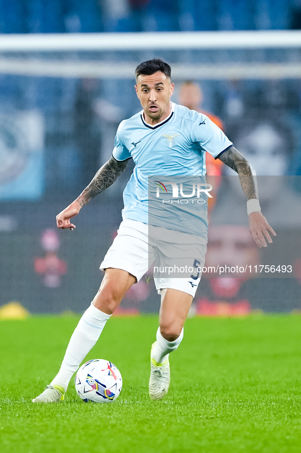 Matias Vecino of SS Lazio during the Serie A Enilive match between SS Lazio and Cagliari Calcio at Stadio Olimpico on November 4, 2024 in Ro...