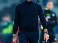 Marco Baroni head coach of SS Lazio looks on during the Serie A Enilive match between SS Lazio and Cagliari Calcio at Stadio Olimpico on Nov...