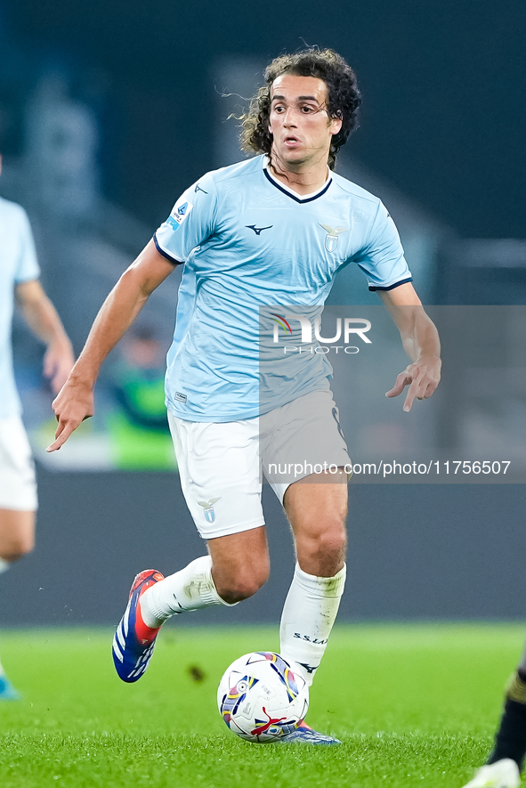 Matteo Guendouzi of SS Lazio during the Serie A Enilive match between SS Lazio and Cagliari Calcio at Stadio Olimpico on November 4, 2024 in...