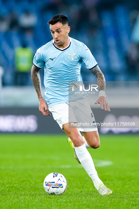 Matias Vecino of SS Lazio during the Serie A Enilive match between SS Lazio and Cagliari Calcio at Stadio Olimpico on November 4, 2024 in Ro...