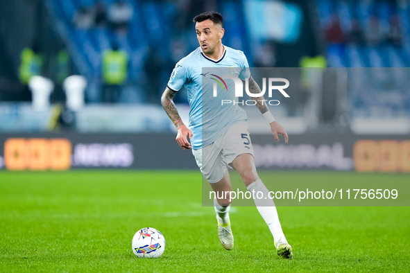 Matias Vecino of SS Lazio during the Serie A Enilive match between SS Lazio and Cagliari Calcio at Stadio Olimpico on November 4, 2024 in Ro...