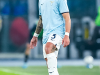 Luca Pellegrini of SS Lazio during the Serie A Enilive match between SS Lazio and Cagliari Calcio at Stadio Olimpico on November 4, 2024 in...