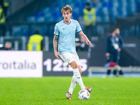 Nicolo' Rovella of SS Lazio during the Serie A Enilive match between SS Lazio and Cagliari Calcio at Stadio Olimpico on November 4, 2024 in...