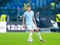 Nicolo' Rovella of SS Lazio during the Serie A Enilive match between SS Lazio and Cagliari Calcio at Stadio Olimpico on November 4, 2024 in...