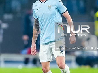 Nicolo' Rovella of SS Lazio during the Serie A Enilive match between SS Lazio and Cagliari Calcio at Stadio Olimpico on November 4, 2024 in...