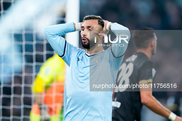 Taty Castellanos of SS Lazio looks dejected during the Serie A Enilive match between SS Lazio and Cagliari Calcio at Stadio Olimpico on Nove...