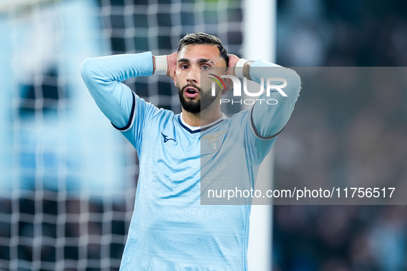 Taty Castellanos of SS Lazio looks dejected during the Serie A Enilive match between SS Lazio and Cagliari Calcio at Stadio Olimpico on Nove...