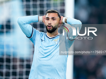 Taty Castellanos of SS Lazio looks dejected during the Serie A Enilive match between SS Lazio and Cagliari Calcio at Stadio Olimpico on Nove...