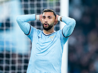 Taty Castellanos of SS Lazio looks dejected during the Serie A Enilive match between SS Lazio and Cagliari Calcio at Stadio Olimpico on Nove...