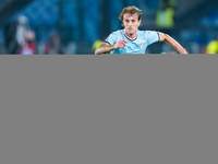 Nicolo' Rovella of SS Lazio during the Serie A Enilive match between SS Lazio and Cagliari Calcio at Stadio Olimpico on November 4, 2024 in...