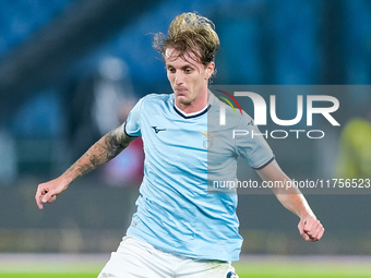 Nicolo' Rovella of SS Lazio during the Serie A Enilive match between SS Lazio and Cagliari Calcio at Stadio Olimpico on November 4, 2024 in...