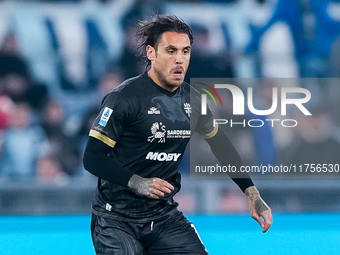 Nicolas Viola of Cagliari Calcio during the Serie A Enilive match between SS Lazio and Cagliari Calcio at Stadio Olimpico on November 4, 202...