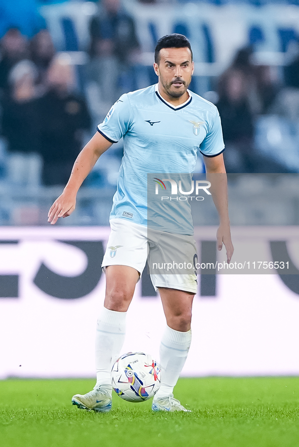 Pedro of SS Lazio during the Serie A Enilive match between SS Lazio and Cagliari Calcio at Stadio Olimpico on November 4, 2024 in Rome, Ital...