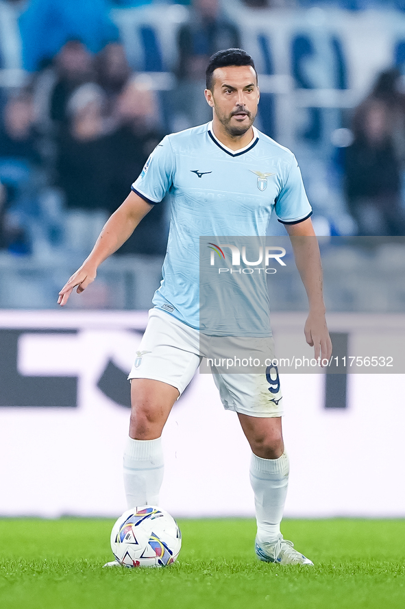 Pedro of SS Lazio during the Serie A Enilive match between SS Lazio and Cagliari Calcio at Stadio Olimpico on November 4, 2024 in Rome, Ital...