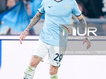 Manuel Lazzari of SS Lazio during the Serie A Enilive match between SS Lazio and Cagliari Calcio at Stadio Olimpico on November 4, 2024 in R...