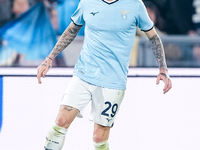 Manuel Lazzari of SS Lazio during the Serie A Enilive match between SS Lazio and Cagliari Calcio at Stadio Olimpico on November 4, 2024 in R...