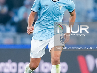 Matteo Guendouzi of SS Lazio during the Serie A Enilive match between SS Lazio and Cagliari Calcio at Stadio Olimpico on November 4, 2024 in...