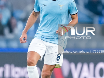 Matteo Guendouzi of SS Lazio during the Serie A Enilive match between SS Lazio and Cagliari Calcio at Stadio Olimpico on November 4, 2024 in...