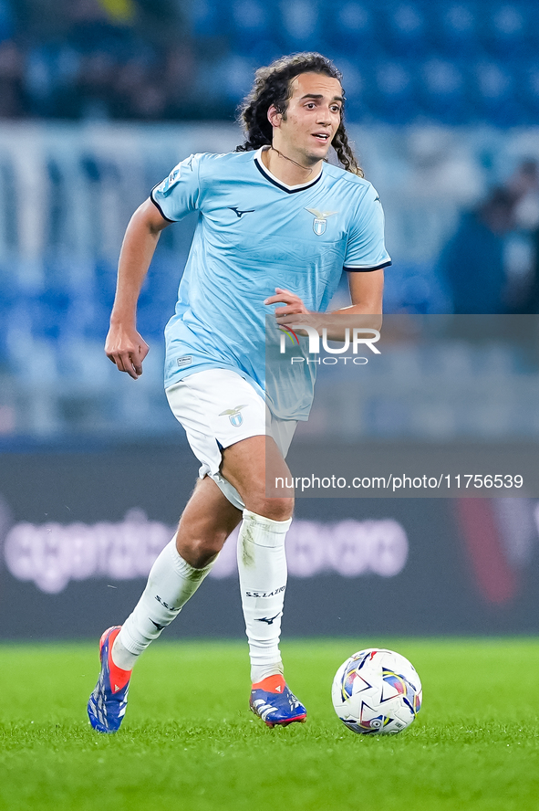 Matteo Guendouzi of SS Lazio during the Serie A Enilive match between SS Lazio and Cagliari Calcio at Stadio Olimpico on November 4, 2024 in...