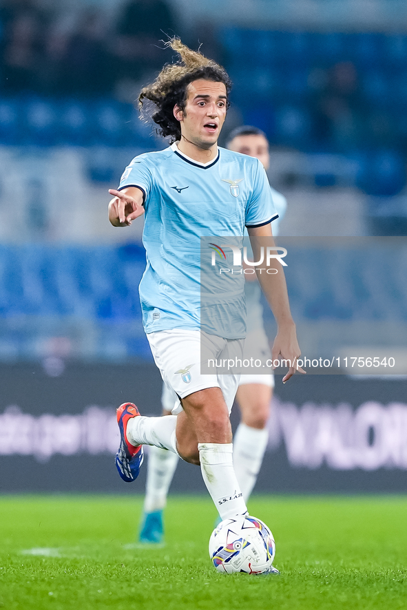 Matteo Guendouzi of SS Lazio during the Serie A Enilive match between SS Lazio and Cagliari Calcio at Stadio Olimpico on November 4, 2024 in...