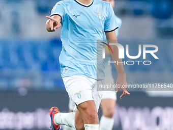 Matteo Guendouzi of SS Lazio during the Serie A Enilive match between SS Lazio and Cagliari Calcio at Stadio Olimpico on November 4, 2024 in...