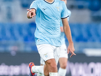 Matteo Guendouzi of SS Lazio during the Serie A Enilive match between SS Lazio and Cagliari Calcio at Stadio Olimpico on November 4, 2024 in...