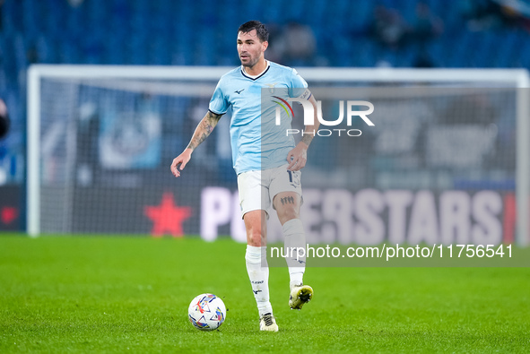 Alessio Romagnoli of SS Lazio during the Serie A Enilive match between SS Lazio and Cagliari Calcio at Stadio Olimpico on November 4, 2024 i...