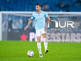 Alessio Romagnoli of SS Lazio during the Serie A Enilive match between SS Lazio and Cagliari Calcio at Stadio Olimpico on November 4, 2024 i...