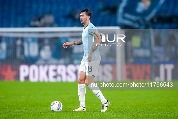 Alessio Romagnoli of SS Lazio during the Serie A Enilive match between SS Lazio and Cagliari Calcio at Stadio Olimpico on November 4, 2024 i...