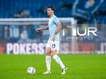 Alessio Romagnoli of SS Lazio during the Serie A Enilive match between SS Lazio and Cagliari Calcio at Stadio Olimpico on November 4, 2024 i...