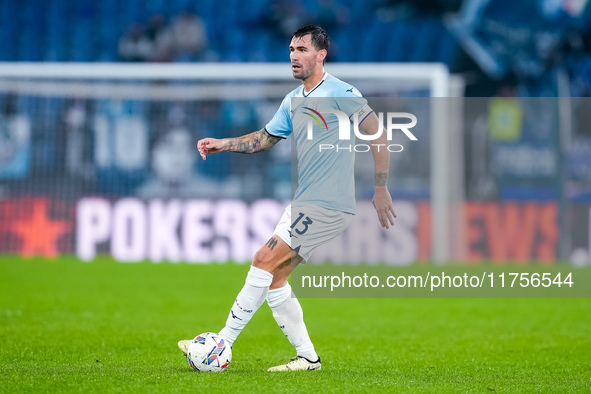 Alessio Romagnoli of SS Lazio during the Serie A Enilive match between SS Lazio and Cagliari Calcio at Stadio Olimpico on November 4, 2024 i...