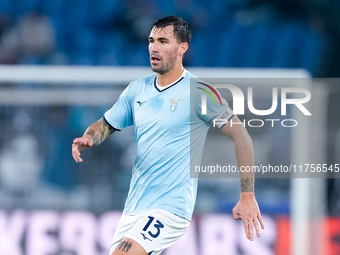 Alessio Romagnoli of SS Lazio during the Serie A Enilive match between SS Lazio and Cagliari Calcio at Stadio Olimpico on November 4, 2024 i...