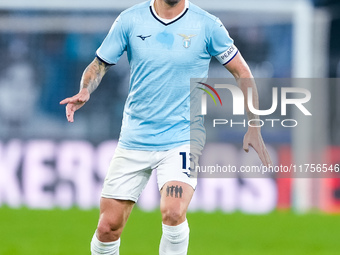 Alessio Romagnoli of SS Lazio during the Serie A Enilive match between SS Lazio and Cagliari Calcio at Stadio Olimpico on November 4, 2024 i...