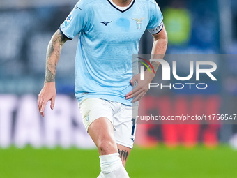 Alessio Romagnoli of SS Lazio during the Serie A Enilive match between SS Lazio and Cagliari Calcio at Stadio Olimpico on November 4, 2024 i...