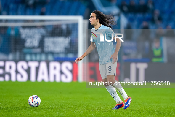 Matteo Guendouzi of SS Lazio during the Serie A Enilive match between SS Lazio and Cagliari Calcio at Stadio Olimpico on November 4, 2024 in...