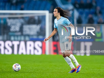 Matteo Guendouzi of SS Lazio during the Serie A Enilive match between SS Lazio and Cagliari Calcio at Stadio Olimpico on November 4, 2024 in...