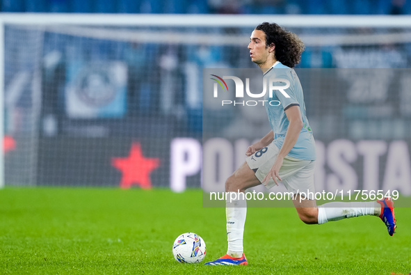 Matteo Guendouzi of SS Lazio during the Serie A Enilive match between SS Lazio and Cagliari Calcio at Stadio Olimpico on November 4, 2024 in...