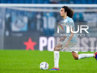 Matteo Guendouzi of SS Lazio during the Serie A Enilive match between SS Lazio and Cagliari Calcio at Stadio Olimpico on November 4, 2024 in...