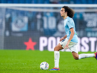 Matteo Guendouzi of SS Lazio during the Serie A Enilive match between SS Lazio and Cagliari Calcio at Stadio Olimpico on November 4, 2024 in...