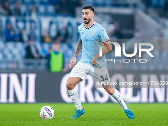 Mario Gila of SS Lazio during the Serie A Enilive match between SS Lazio and Cagliari Calcio at Stadio Olimpico on November 4, 2024 in Rome,...