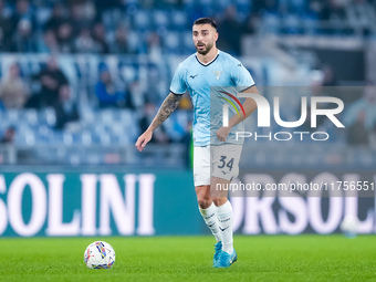 Mario Gila of SS Lazio during the Serie A Enilive match between SS Lazio and Cagliari Calcio at Stadio Olimpico on November 4, 2024 in Rome,...