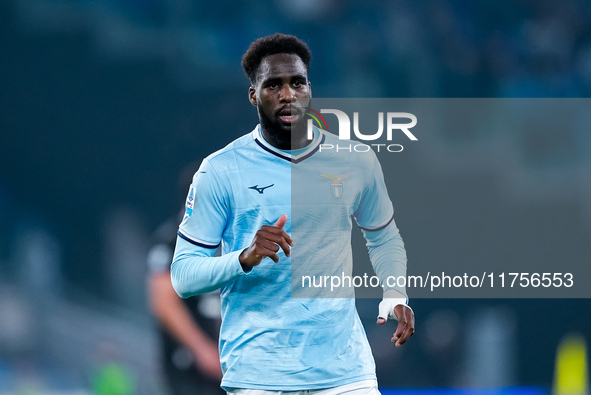 Mattia Zaccagni of SS Lazio gestures during the Serie A Enilive match between SS Lazio and Cagliari Calcio at Stadio Olimpico on November 4,...