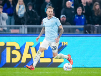 Manuel Lazzari of SS Lazio during the Serie A Enilive match between SS Lazio and Cagliari Calcio at Stadio Olimpico on November 4, 2024 in R...